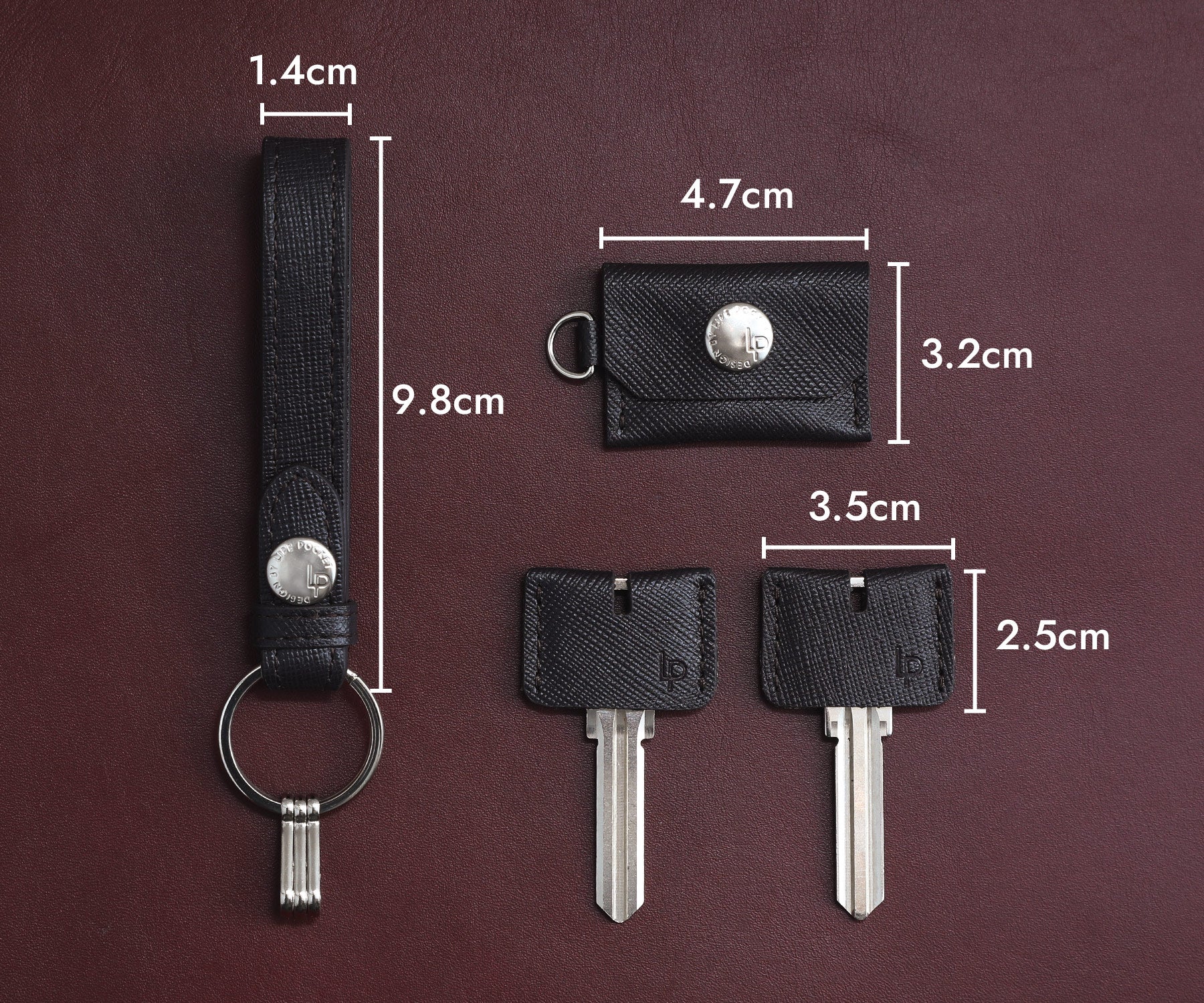 LIFE POCKET Key Ring Saffiano なくさないキーリング – LIFE